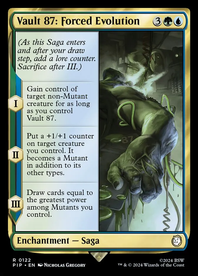 2024 Fallout Vault 87: Forced Evolution [Foil] rare #122 rare card image