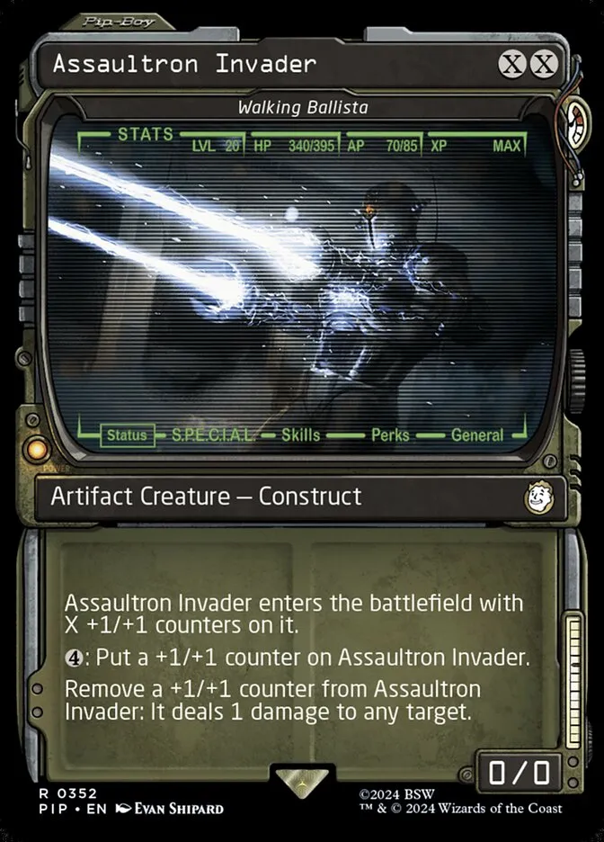 2024 Fallout Walking Ballista #352 rare card image