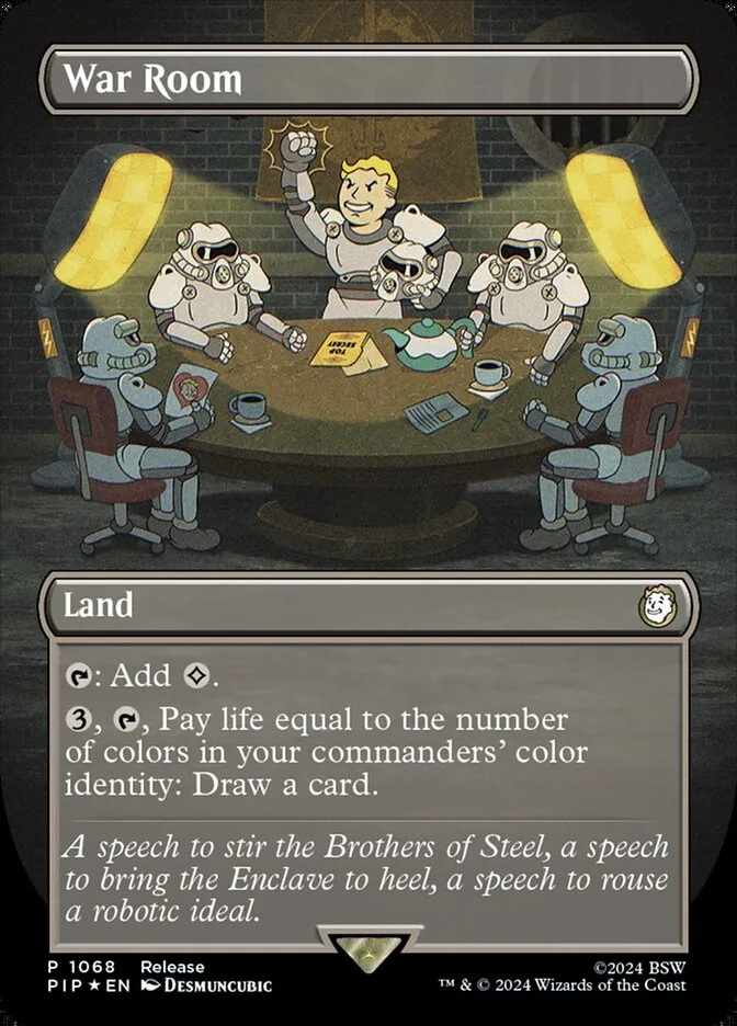 2024 Fallout War Room rare #1068 rare card image
