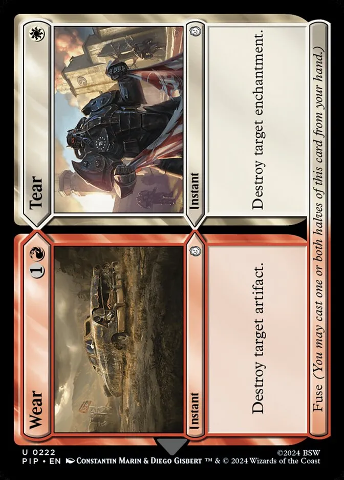 2024 Fallout Wear // Tear #222 uncommon card image