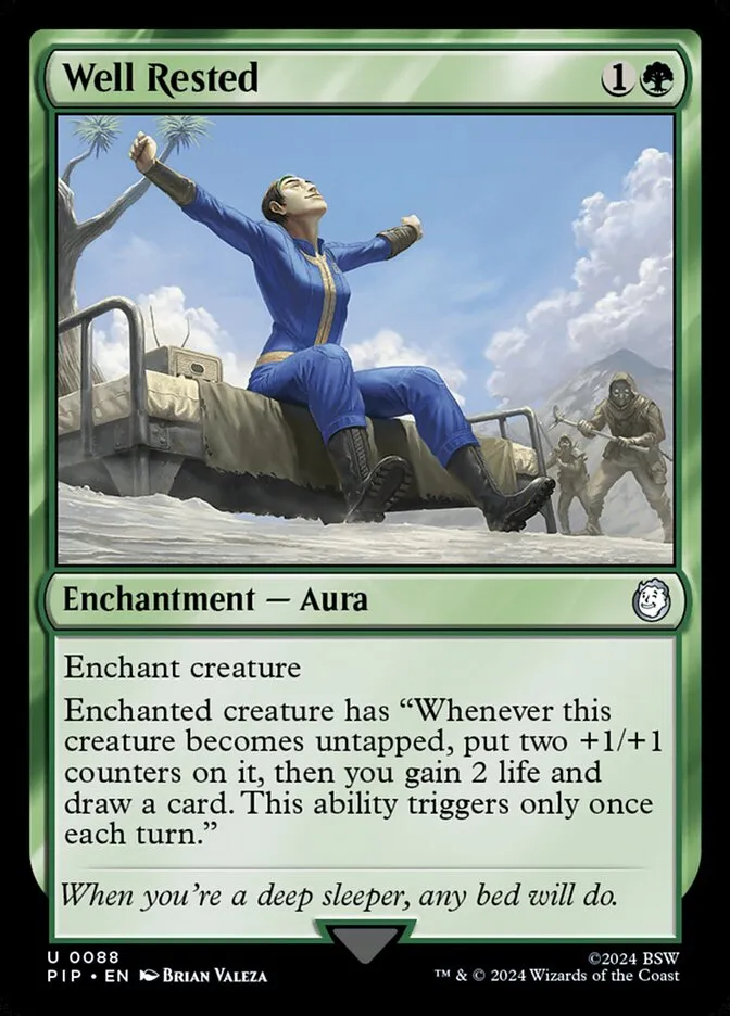 2024 Fallout Well Rested [Foil] uncommon #88 uncommon card image