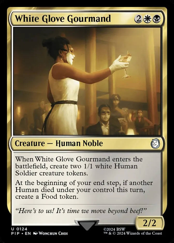 2024 Fallout White Glove Gourmand uncommon #124 uncommon card image