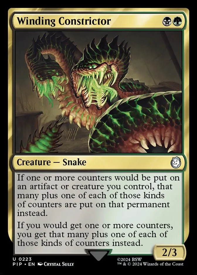 2024 Fallout Winding Constrictor [Foil] uncommon #223 uncommon card image