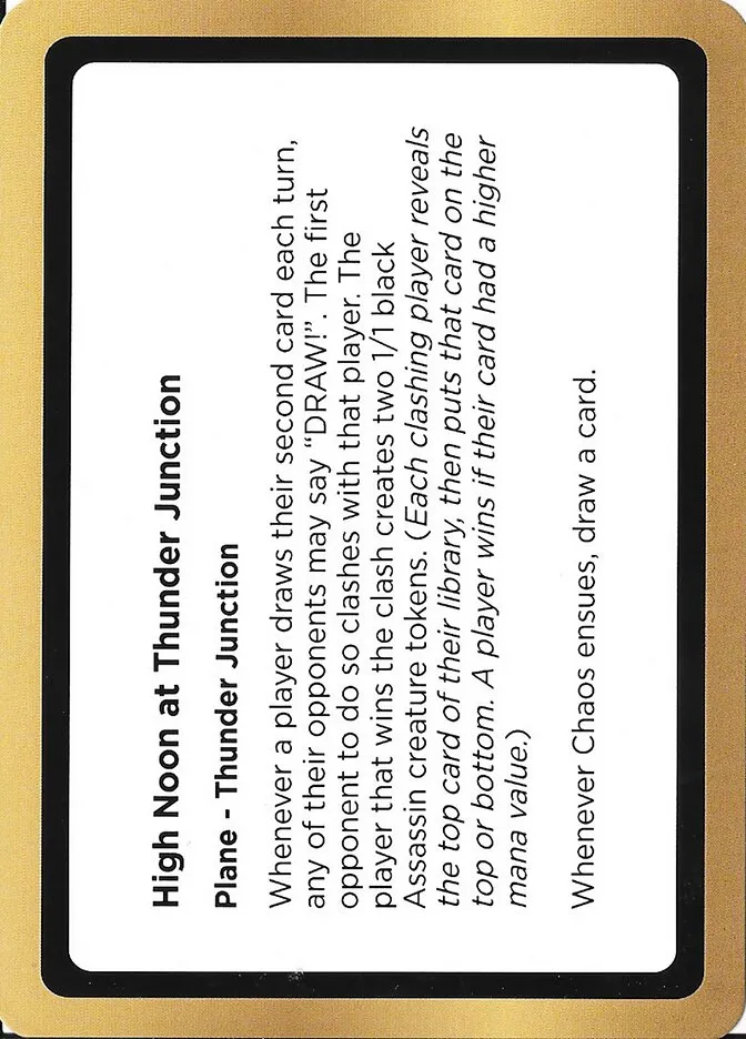 2024 Black Lotus Unknown Planechase High Noon At Thunder Junction common #PLA015 common card image