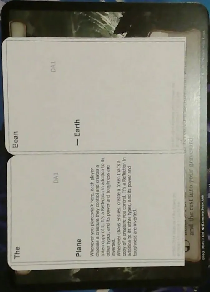 2024 Black Lotus Unknown Planechase The Bean common #PLA002 common card image