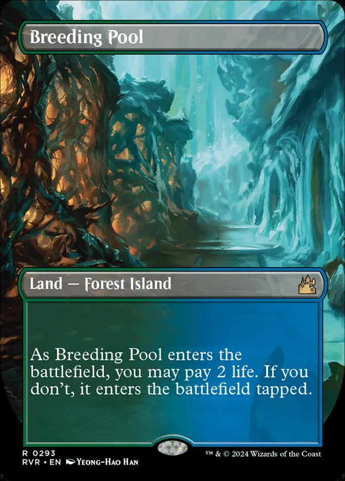 2024 Ravnica Remastered Breeding Pool [Borderless] rare #293 rare card image