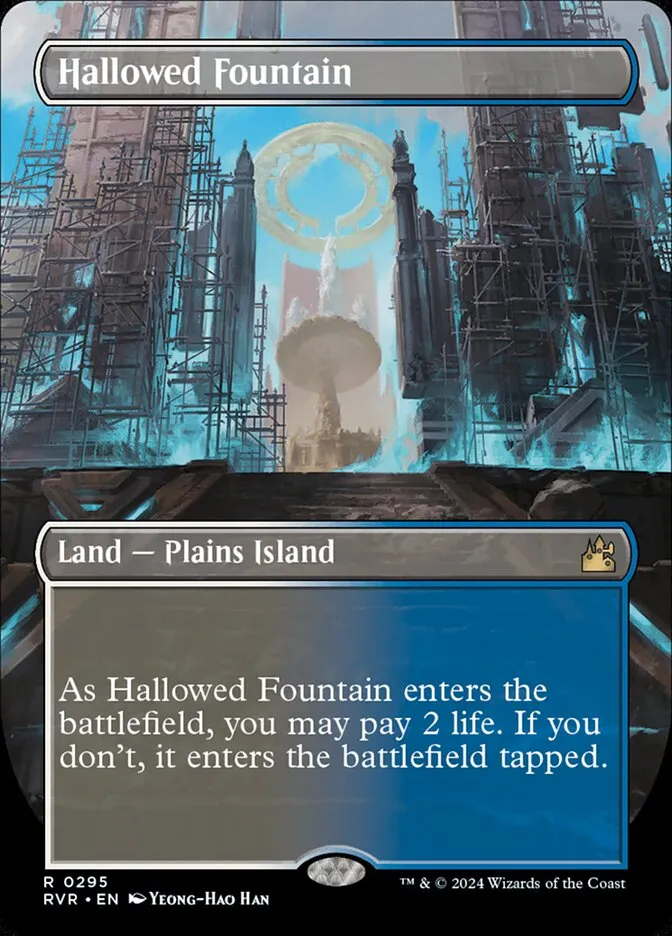 2024 Ravnica Remastered Hallowed Fountain [Borderless] rare #295 rare card image