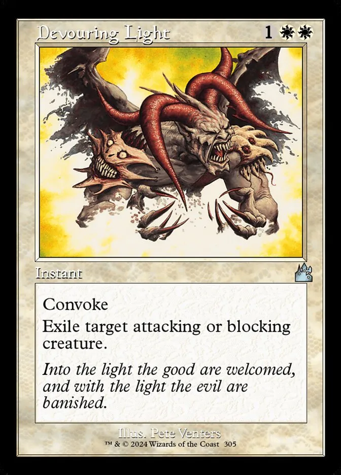 2024 Ravnica Remastered Devouring Light uncommon #305 uncommon card image
