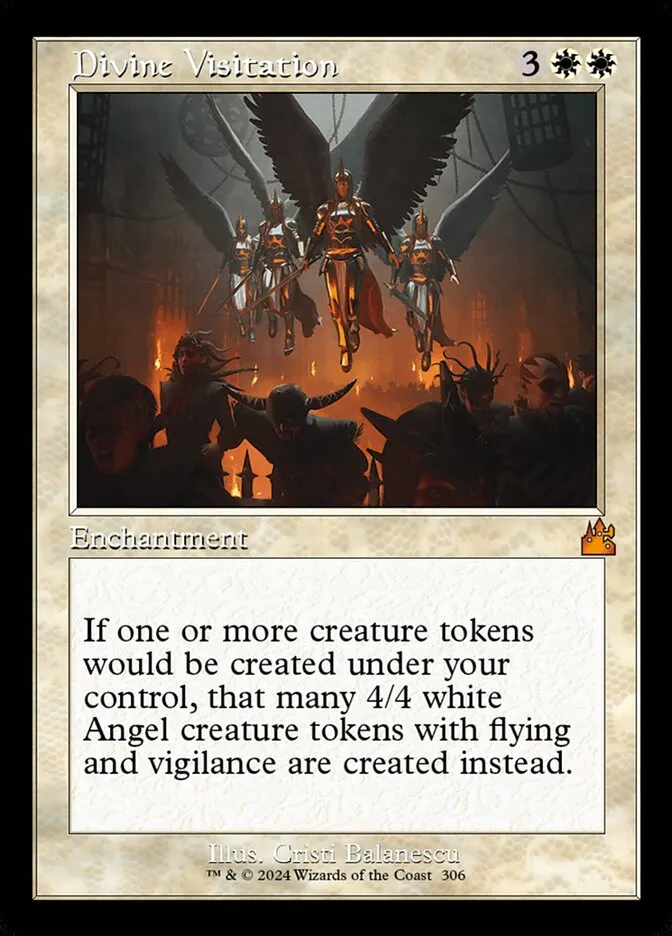 2024 Ravnica Remastered Divine Visitation [Serialized] mythic #306 mythic card image