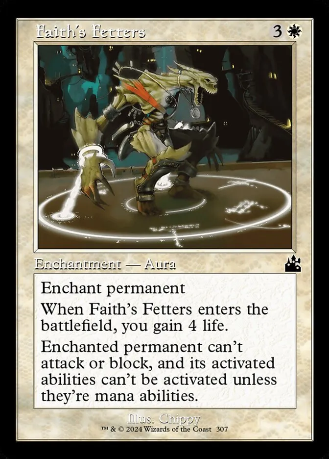 2024 Ravnica Remastered Faith's Fetters [Retro Frame] common #307 common card image