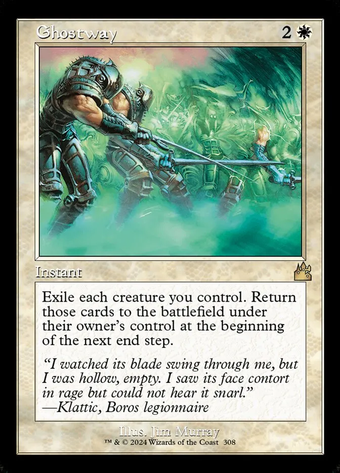2024 Ravnica Remastered Ghostway [Serialized] rare #308 rare card image
