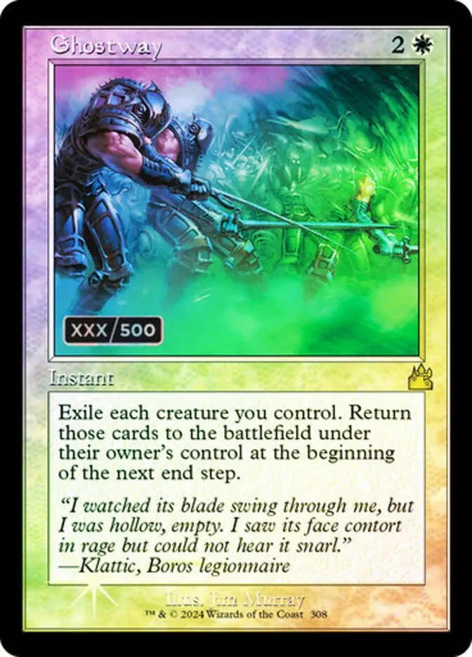 2024 Ravnica Remastered Ghostway #308z rare card image