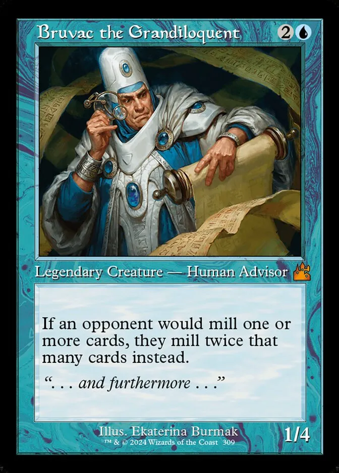 2024 Ravnica Remastered Bruvac the Grandiloquent [Serialized] mythic #309 mythic card image