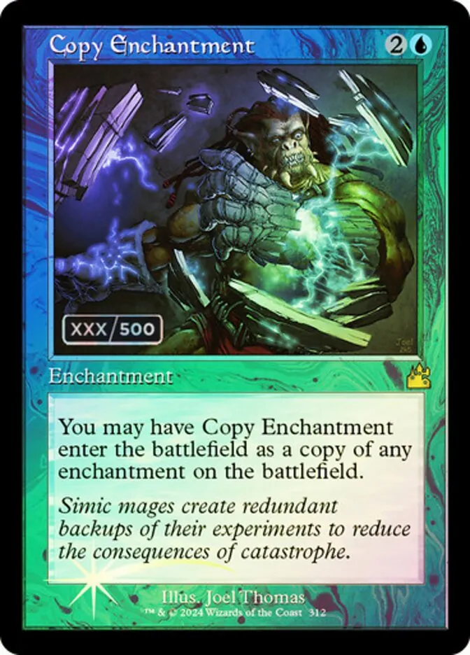 2024 Ravnica Remastered Copy Enchantment #312z rare card image