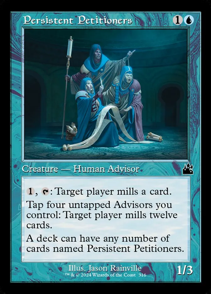 2024 Ravnica Remastered Persistent Petitioners [Retro Frame] common #316 common card image
