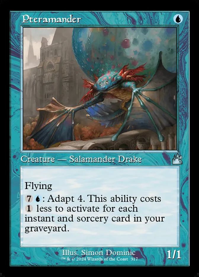 2024 Ravnica Remastered Pteramander [Retro Frame] uncommon #317 uncommon card image