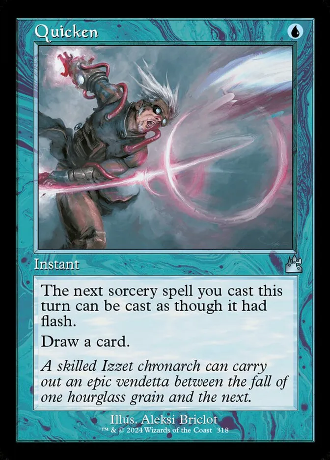 2024 Ravnica Remastered Quicken [Retro Frame] uncommon #318 uncommon card image