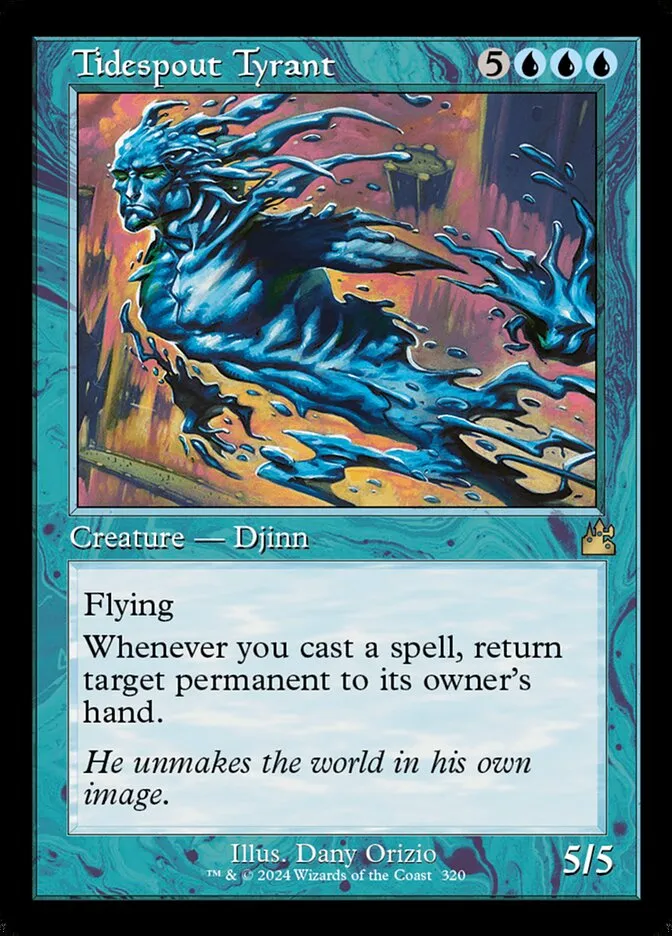 2024 Ravnica Remastered Tidespout Tyrant [Serialized] rare #320 rare card image