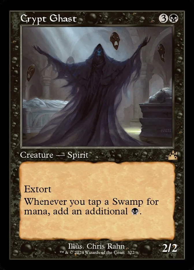 2024 Ravnica Remastered Crypt Ghast [Serialized] rare #322 rare card image