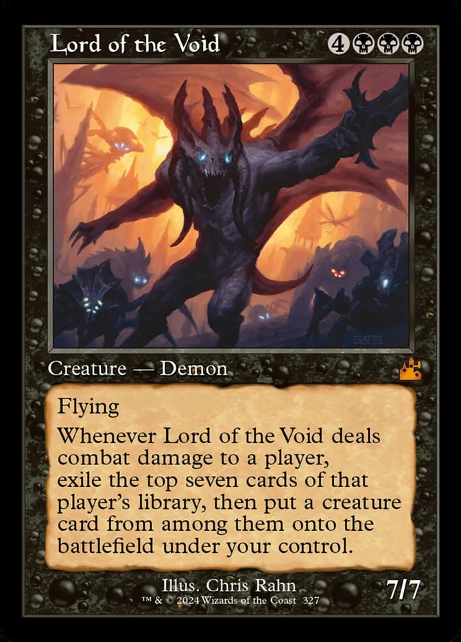 2024 Ravnica Remastered Lord of the Void [Serialized] mythic #327 mythic card image