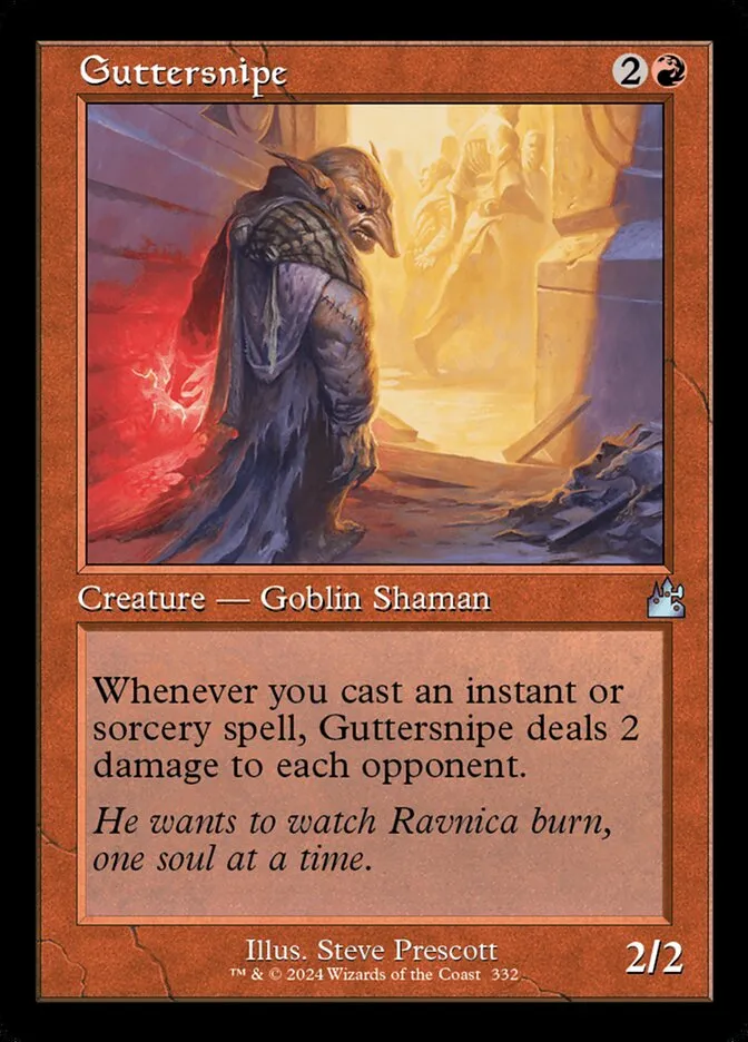 2024 Ravnica Remastered Guttersnipe [Retro Frame] uncommon #332 uncommon card image
