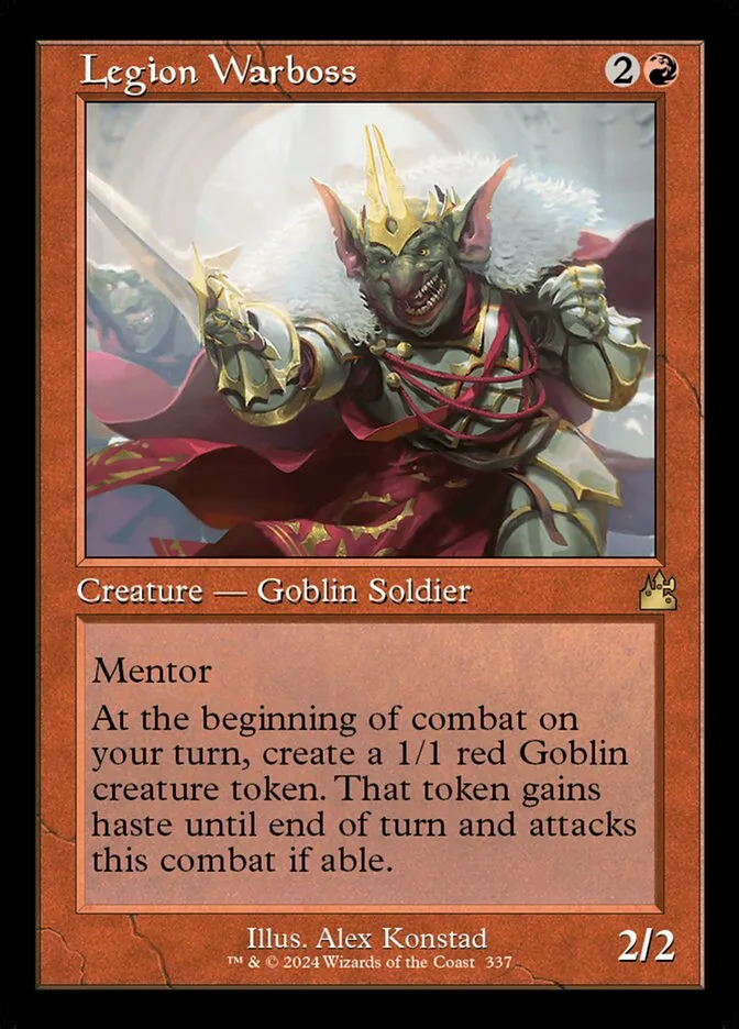 2024 Ravnica Remastered Legion Warboss [Serialized] rare #337 rare card image