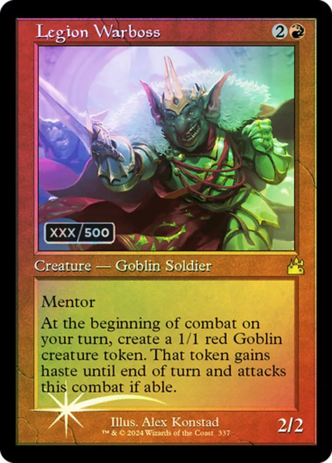 2024 Ravnica Remastered Legion Warboss #337z rare card image