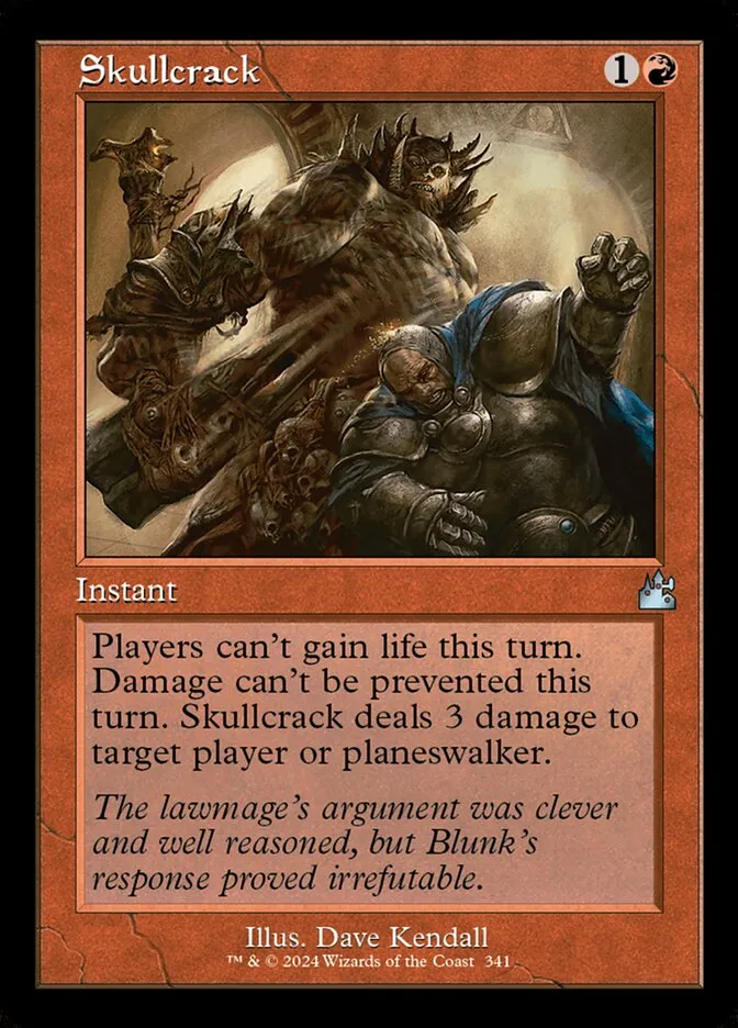 2024 Ravnica Remastered Skullcrack [Retro Frame] uncommon #341 uncommon card image
