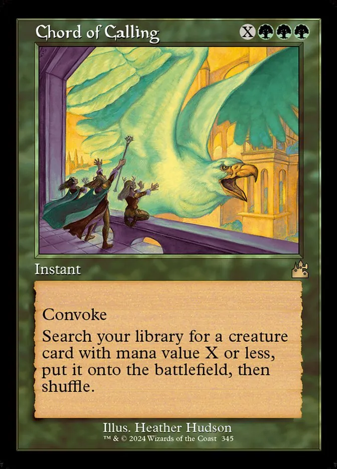 2024 Ravnica Remastered Chord of Calling [Serialized] rare #345 rare card image