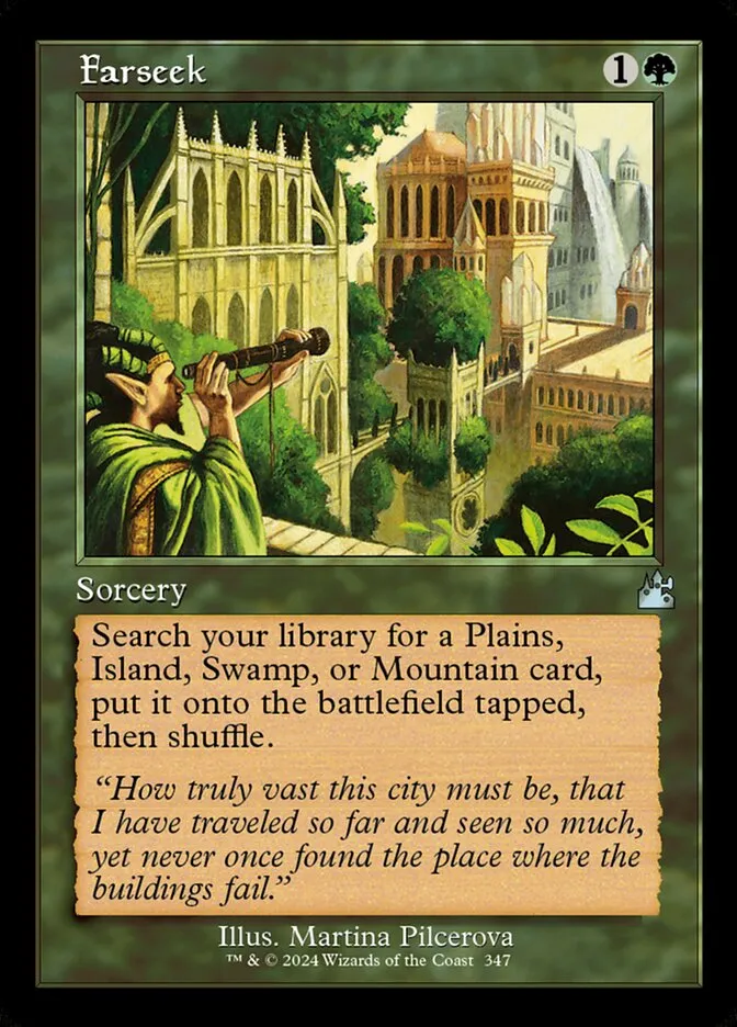 2024 Ravnica Remastered Farseek [Retro Frame] uncommon #347 uncommon card image