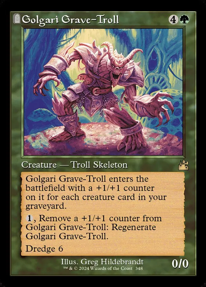2024 Ravnica Remastered Golgari Grave-Troll [Serialized] rare #348 rare card image