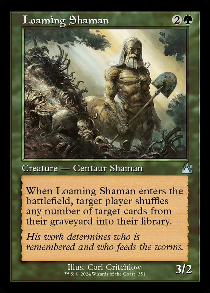 2024 Ravnica Remastered Loaming Shaman [Retro Frame] uncommon #351 uncommon card image