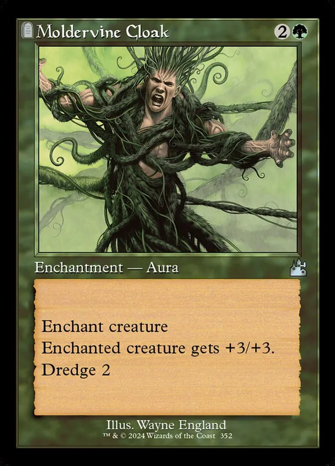 2024 Ravnica Remastered Moldervine Cloak [Retro Frame] uncommon #352 uncommon card image
