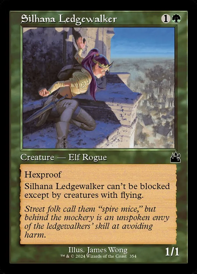 2024 Ravnica Remastered Silhana Ledgewalker [Retro Frame] common #354 common card image