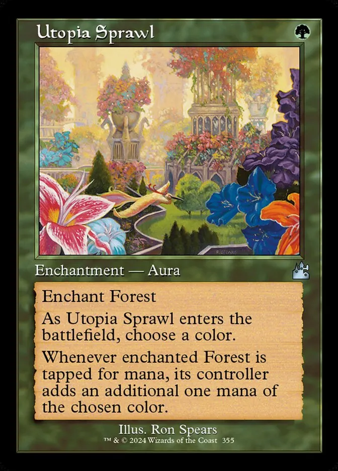 2024 Ravnica Remastered Utopia Sprawl uncommon #355 uncommon card image