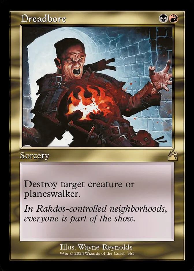2024 Ravnica Remastered Dreadbore [Serialized] rare #365 rare card image