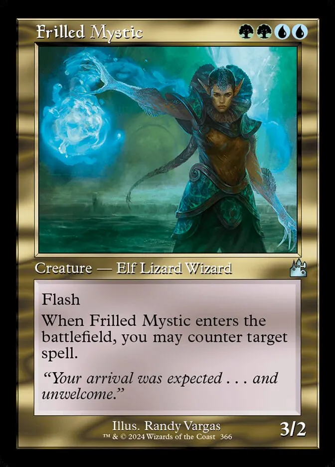 2024 Ravnica Remastered Frilled Mystic [Retro Frame] uncommon #366 uncommon card image