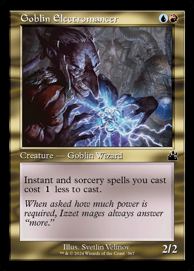 2024 Ravnica Remastered Goblin Electromancer [Retro Frame] common #367 common card image