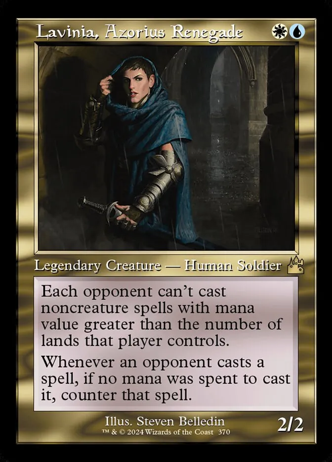 2024 Ravnica Remastered Lavinia, Azorius Renegade [Serialized] rare #370 rare card image
