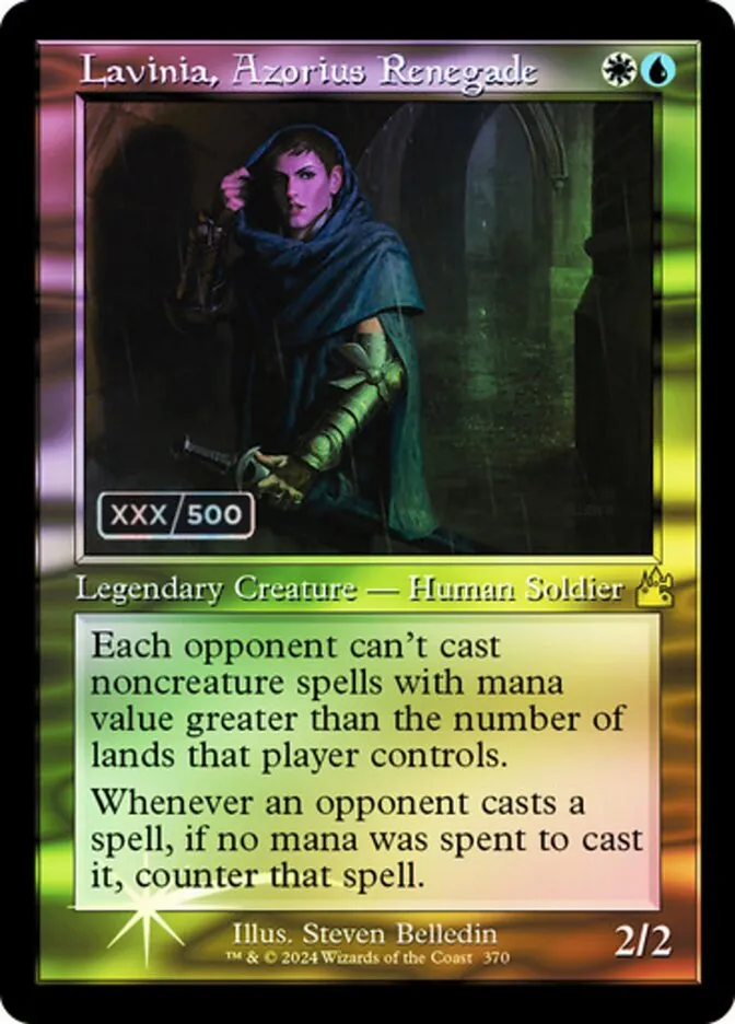 2024 Ravnica Remastered Lavinia, Azorius Renegade #370z rare card image