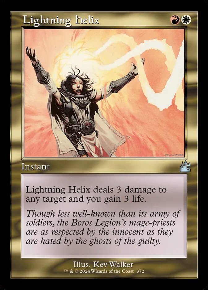 2024 Ravnica Remastered Lightning Helix [Retro Frame] uncommon #372 uncommon card image