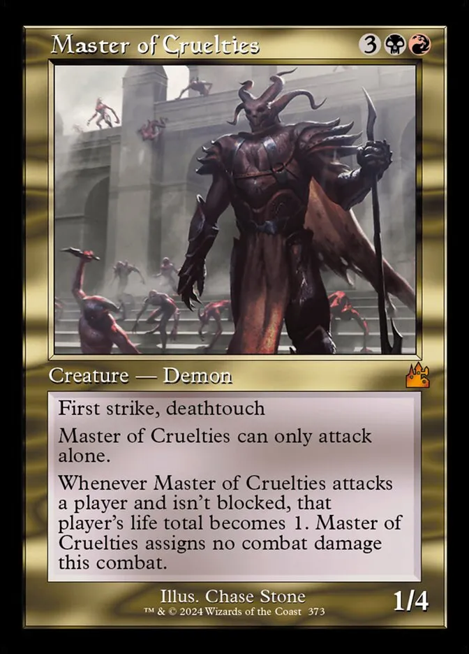 2024 Ravnica Remastered Master of Cruelties [Serialized] mythic #373 mythic card image