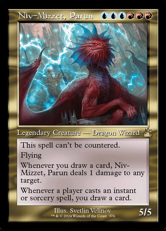 2024 Ravnica Remastered Niv-Mizzet, Parun [Serialized] rare #376 rare card image