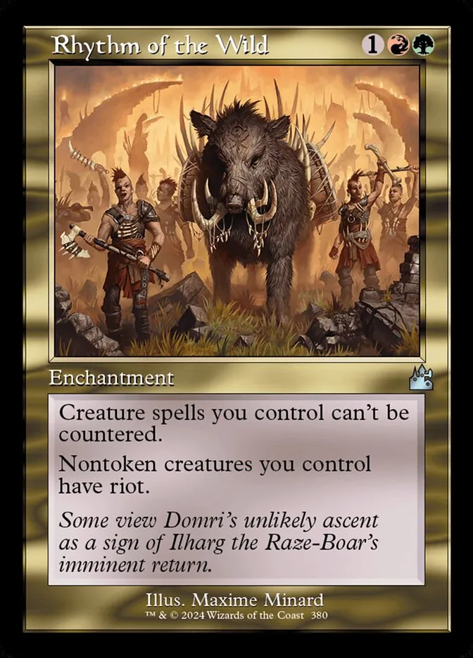 2024 Ravnica Remastered Rhythm of the Wild [Retro Frame] uncommon #380 uncommon card image