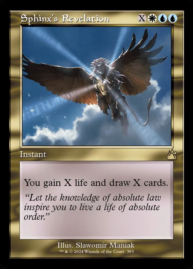 2024 Ravnica Remastered Sphinx's Revelation [Serialized] rare #383 rare card image