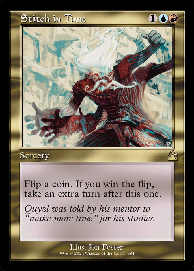 2024 Ravnica Remastered Stitch in Time [Serialized] rare #384 rare card image