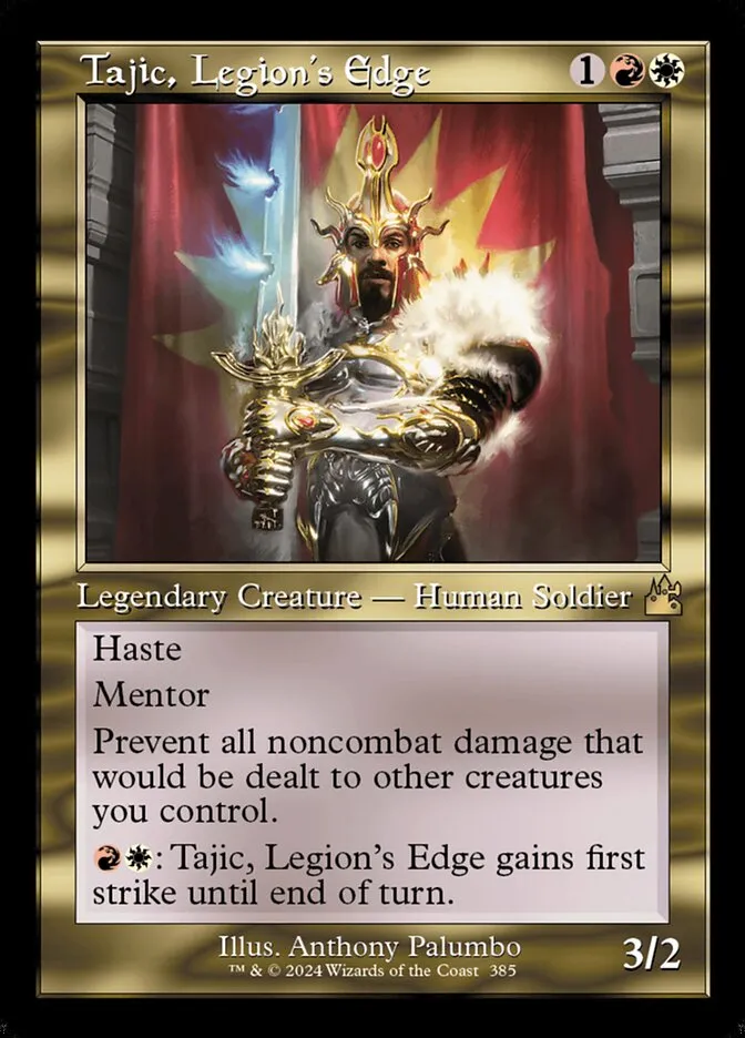 2024 Ravnica Remastered Tajic, Legion's Edge [Serialized] rare #385 rare card image