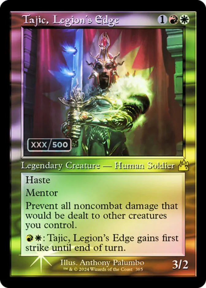 2024 Ravnica Remastered Tajic, Legion's Edge #385z rare card image