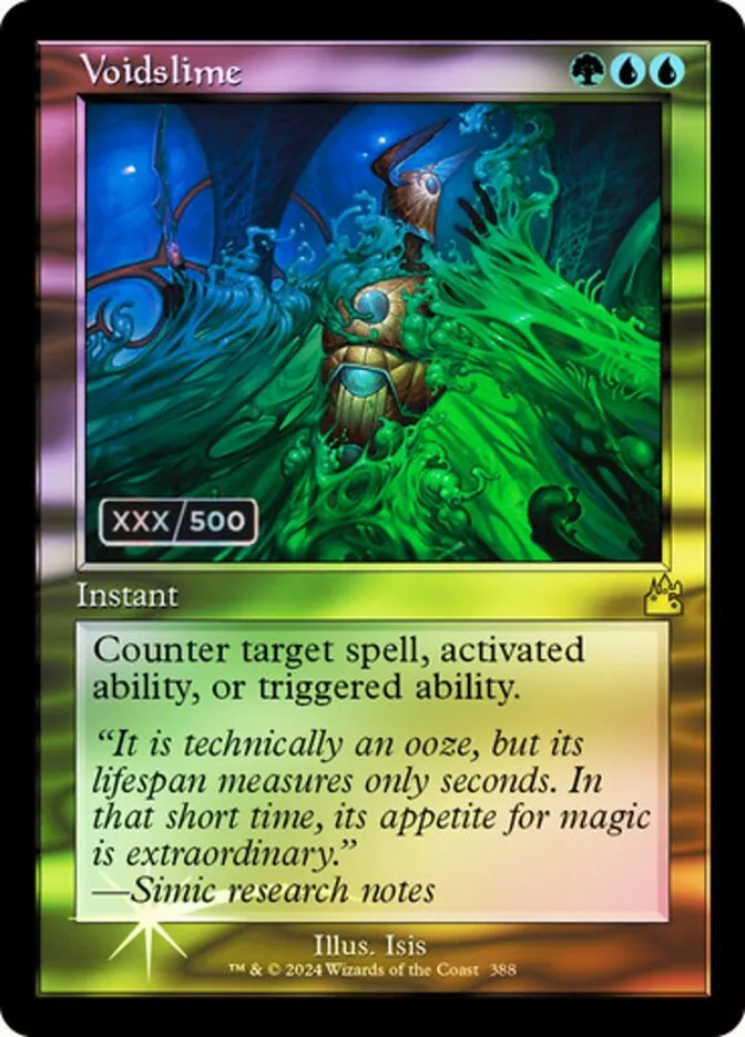 2024 Ravnica Remastered Voidslime #388z rare card image