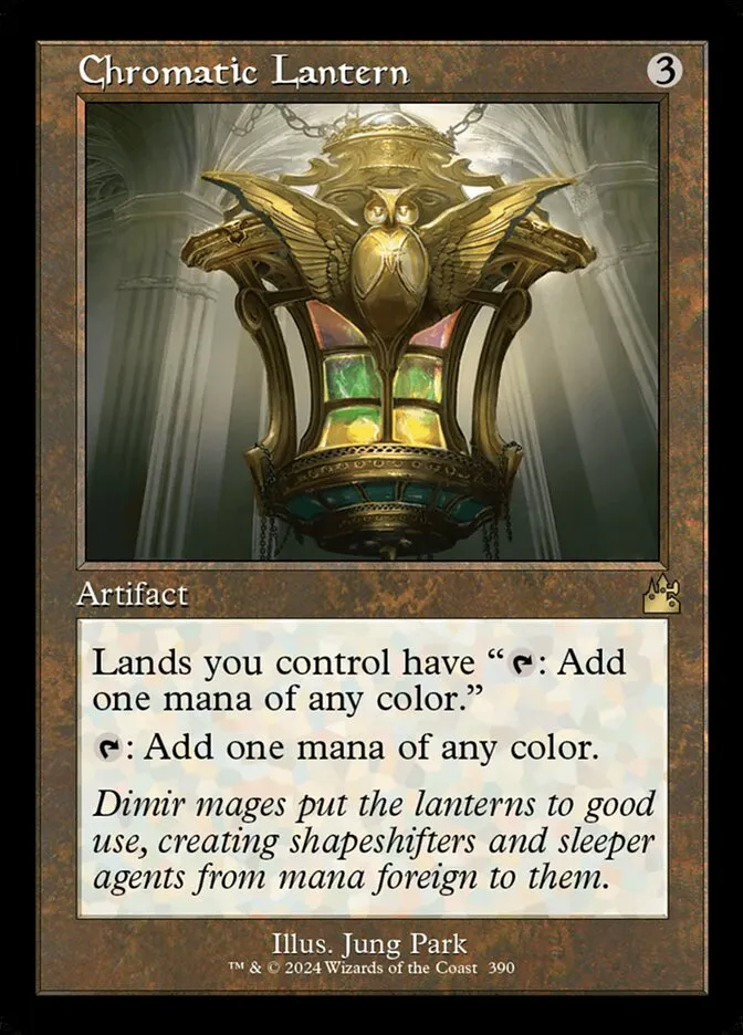 2024 Ravnica Remastered Chromatic Lantern [Serialized] rare #390 rare card image